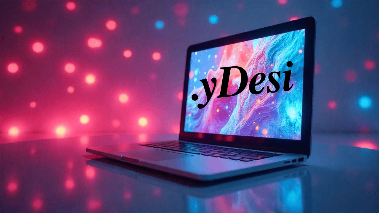 a laptop with a colorful screen.yDesi: Revolutionizing Digital Spaces with Style and Functionality